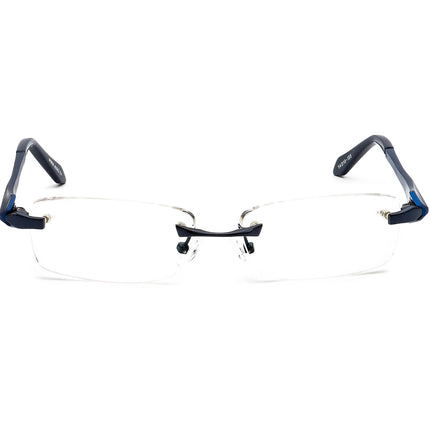 Mikli Eyeglasses 2235-04 Navy Blue Rimless Metal Frame 52[]16 135