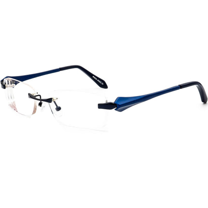 Mikli Eyeglasses 2235-04 Navy Blue Rimless Metal Frame 52[]16 135