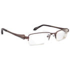Mikli Eyeglasses Brown Half Rim Metal Frame France 54[]18 135