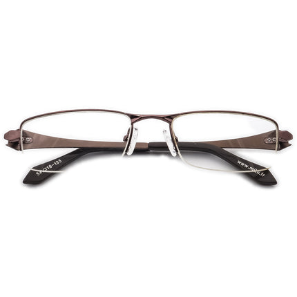 Mikli Eyeglasses Brown Half Rim Metal Frame France 54[]18 135