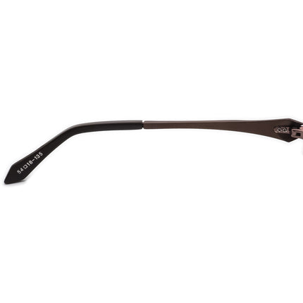 Mikli Eyeglasses Brown Half Rim Metal Frame France 54[]18 135