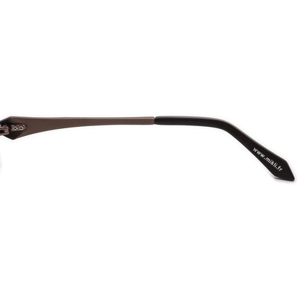 Mikli Eyeglasses Brown Half Rim Metal Frame France 54[]18 135