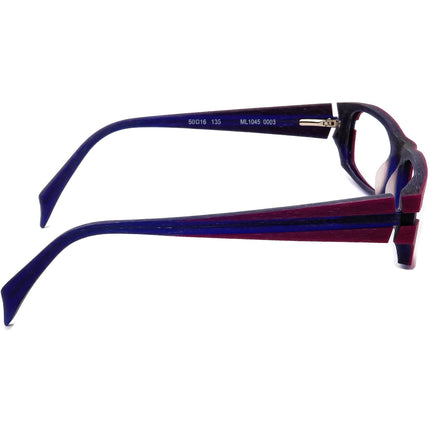 Mikli Women's Eyeglasses ML1045 0003 Purple Rectangular Frame 50[]16 135