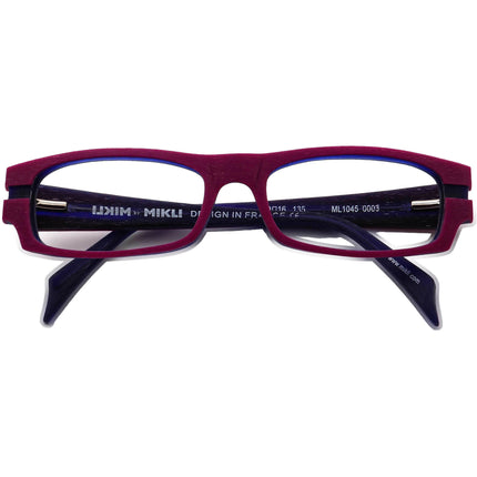Mikli Women's Eyeglasses ML1045 0003 Purple Rectangular Frame 50[]16 135