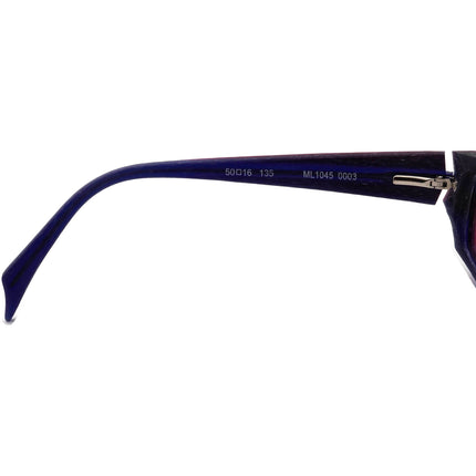 Mikli Women's Eyeglasses ML1045 0003 Purple Rectangular Frame 50[]16 135
