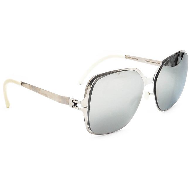 Mykita & Bernhard Rx Sunglasses FRAME ONLY Rosi Colf10 Silver Square Metal Germany 59 mm Handmade