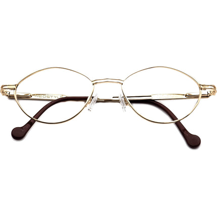 Neostyle Women's Eyeglasses 403 Gold Oval Metal Frame 48[]19 135