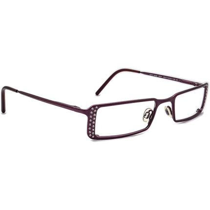 Neostyle Women's Eyeglasses City 632 297 Plum Rhinestones Rectangular Metal Frame Italy 49[]20 135