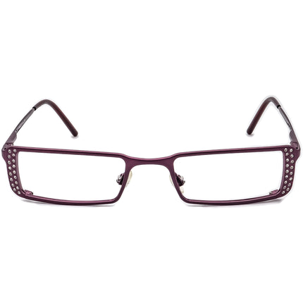 Neostyle Women's Eyeglasses City 632 297 Plum Rhinestones Rectangular Metal Frame Italy 49[]20 135