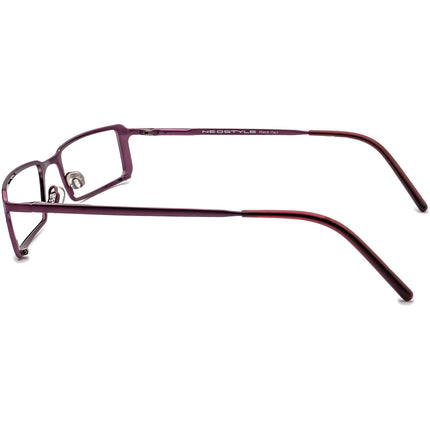Neostyle Women's Eyeglasses City 632 297 Plum Rhinestones Rectangular Metal Frame Italy 49[]20 135