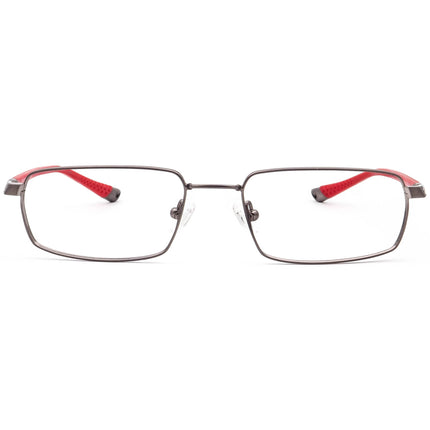 Nike Men's Eyeglasses 4173 069 Flexon Gunmetal/Red Rectangular Frame 53[]18 140