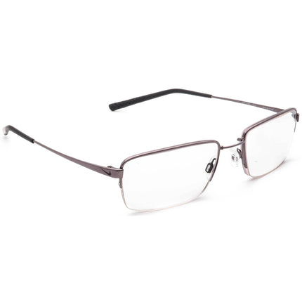 Nike Men's Eyeglasses 4195 010 With Flexon Gunmetal Half Rim Metal Frame 54[]19 145
