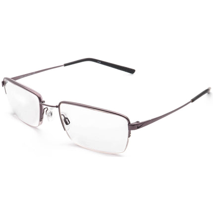 Nike Men's Eyeglasses 4195 010 With Flexon Gunmetal Half Rim Metal Frame 54[]19 145