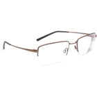 Nike Eyeglasses 4195 245 Flexon Brown Half Rim Metal Frame 54[]19 145