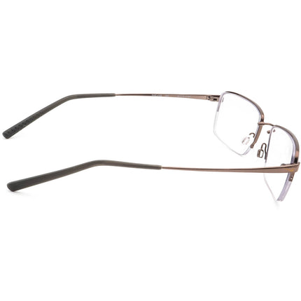 Nike Eyeglasses 4195 245 Flexon Brown Half Rim Metal Frame 54[]19 145