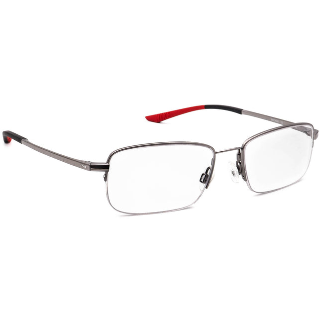 Nike Men's Eyeglasses 4306 073 Flexon Bridge Gunmetal Half Rim Metal Frame 54[]18 145