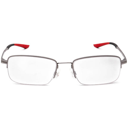Nike Men's Eyeglasses 4306 073 Flexon Bridge Gunmetal Half Rim Metal Frame 54[]18 145