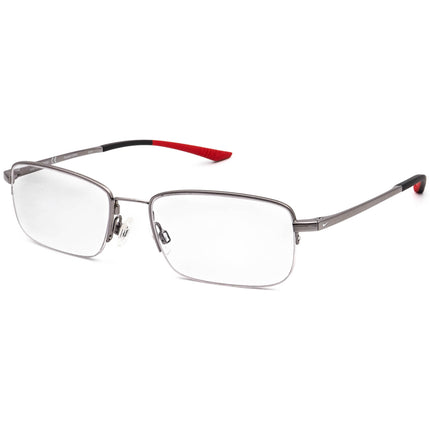 Nike Men's Eyeglasses 4306 073 Flexon Bridge Gunmetal Half Rim Metal Frame 54[]18 145