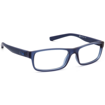 Nike Small Eyeglasses 5090 402 Matte Navy Blue Rectangular Frame Italy 50[]14 130