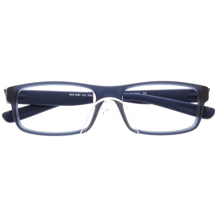 Nike Small Eyeglasses 5090 402 Matte Navy Blue Rectangular Frame Italy 50[]14 130