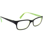 Nike Kids' Eyeglasses 5513 001 Black on Lime Green Rectangular Frame 47[]16 130