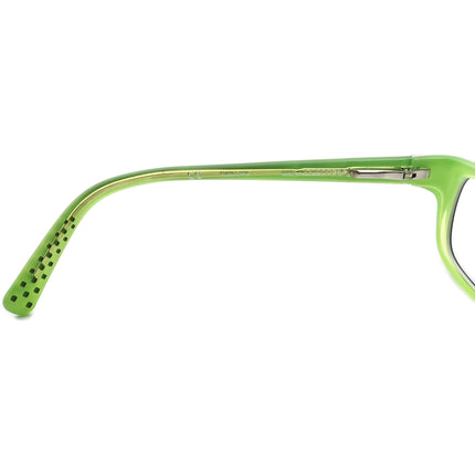 Nike Kids' Eyeglasses 5513 001 Black on Lime Green Rectangular Frame 47[]16 130