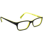 Nike Small Eyeglasses 5513 020 Matte Black on Neon Green Rectangular Frame 49[]16 135