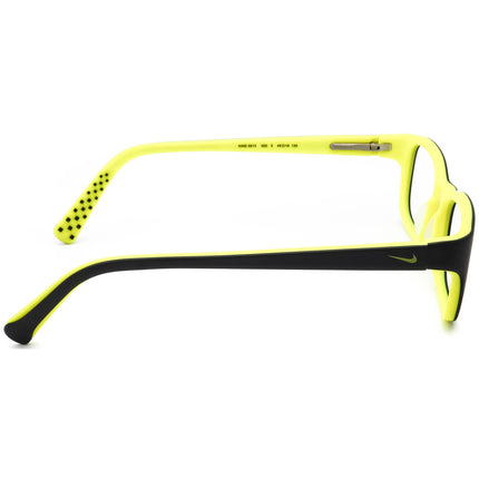 Nike Small Eyeglasses 5513 020 Matte Black on Neon Green Rectangular Frame 49[]16 135