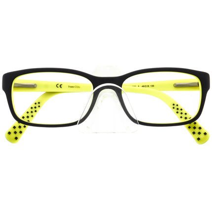 Nike Small Eyeglasses 5513 020 Matte Black on Neon Green Rectangular Frame 49[]16 135