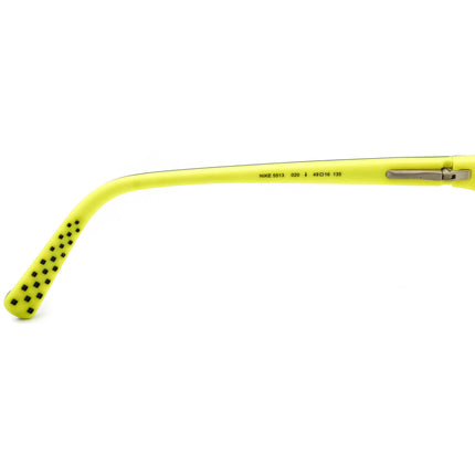 Nike Small Eyeglasses 5513 020 Matte Black on Neon Green Rectangular Frame 49[]16 135