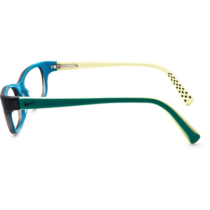 Nike Kids' Eyeglasses 5513 085 Dark Blue Rectangular Frame 47[]18 130