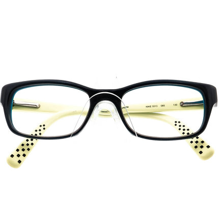 Nike Kids' Eyeglasses 5513 085 Dark Blue Rectangular Frame 47[]18 130