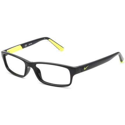 Nike Junior Eyeglasses 5534 015 Black & Green Rectangular Frame 48[]14 130