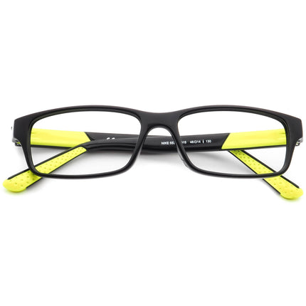 Nike Junior Eyeglasses 5534 015 Black & Green Rectangular Frame 48[]14 130