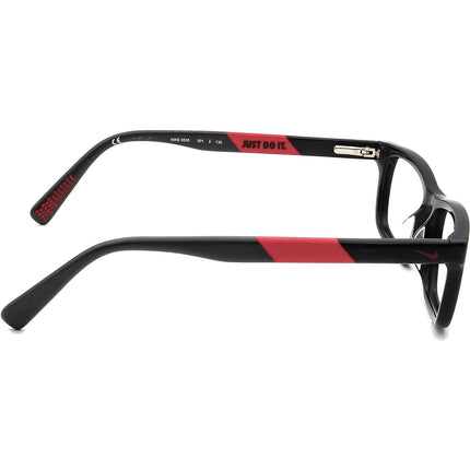 Nike Small Eyeglasses 5535 001 Black / Red Rectangular Frame 48[]14 130