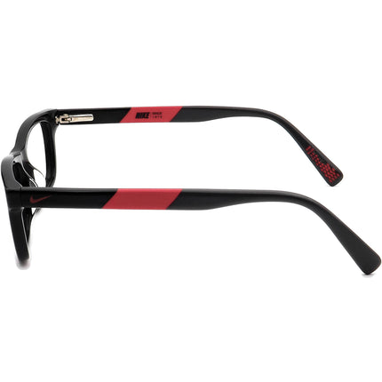 Nike Small Eyeglasses 5535 001 Black / Red Rectangular Frame 48[]14 130