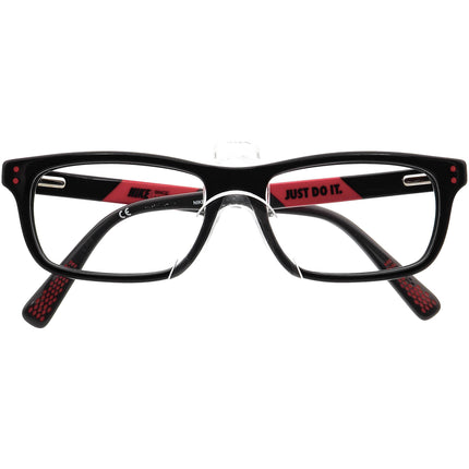 Nike Small Eyeglasses 5535 001 Black / Red Rectangular Frame 48[]14 130