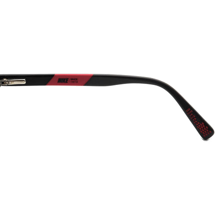 Nike Small Eyeglasses 5535 001 Black / Red Rectangular Frame 48[]14 130