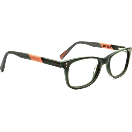 Nike Small Eyeglasses 5538 312 Army Green Rectangular Frame 49[]17 135