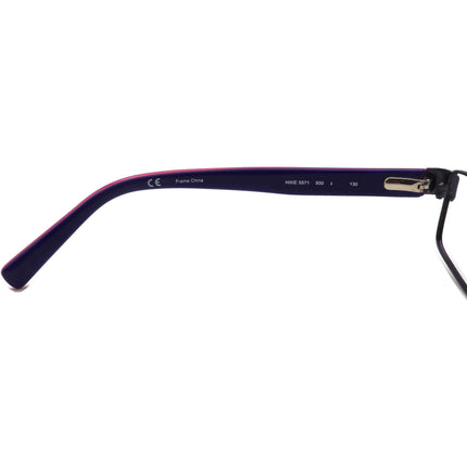 Nike Small Eyeglasses 5571 500 Purple Rectangular Frame 48[]15 130