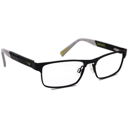 Nike Kids' Eyeglasses 5574 015 Black and Gray Rectangular Frame 47[]14 125