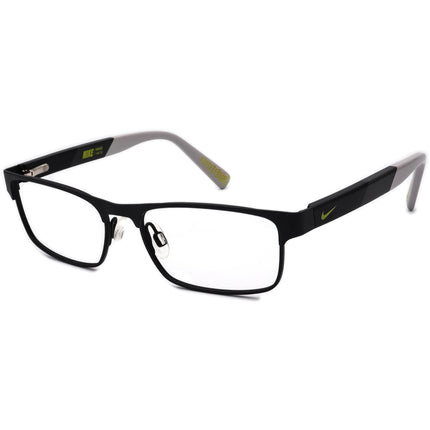 Nike Kids' Eyeglasses 5574 015 Black and Gray Rectangular Frame 47[]14 125