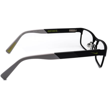 Nike Kids' Eyeglasses 5574 015 Black and Gray Rectangular Frame 47[]14 125