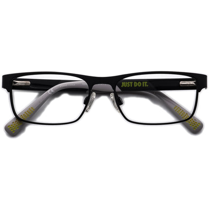 Nike Kids' Eyeglasses 5574 015 Black and Gray Rectangular Frame 47[]14 125