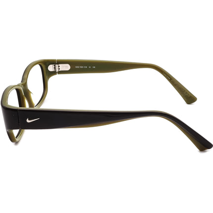 Nike Men's Eyeglasses 7000 318 Dark Brown/Green Rectangular Frame 50[]18 135