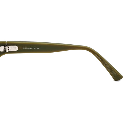 Nike Men's Eyeglasses 7000 318 Dark Brown/Green Rectangular Frame 50[]18 135