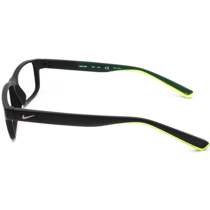 Nike Eyeglasses 7090 010 Live Free Matte Black & Green Rectangular Frame 53[]17 140