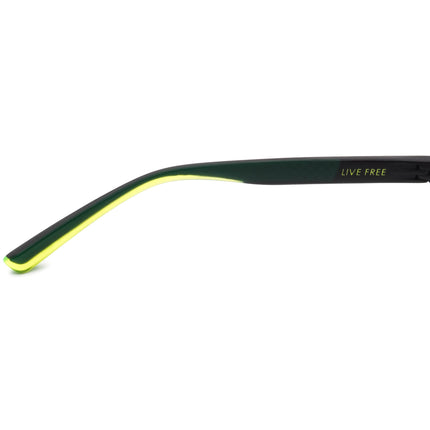Nike Eyeglasses 7090 010 Live Free Matte Black & Green Rectangular Frame 53[]17 140