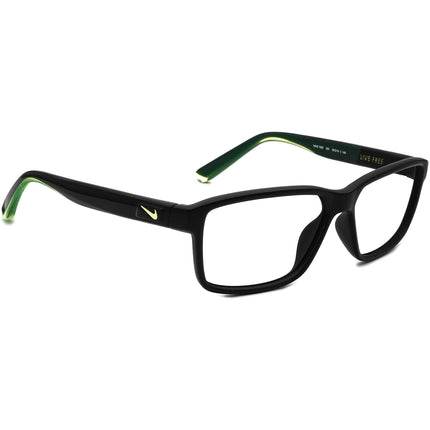 Nike Eyeglasses 7092 001 Live Free Black & Green Rectangular Frame 55[]14 140