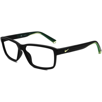 Nike Eyeglasses 7092 001 Live Free Black & Green Rectangular Frame 55[]14 140